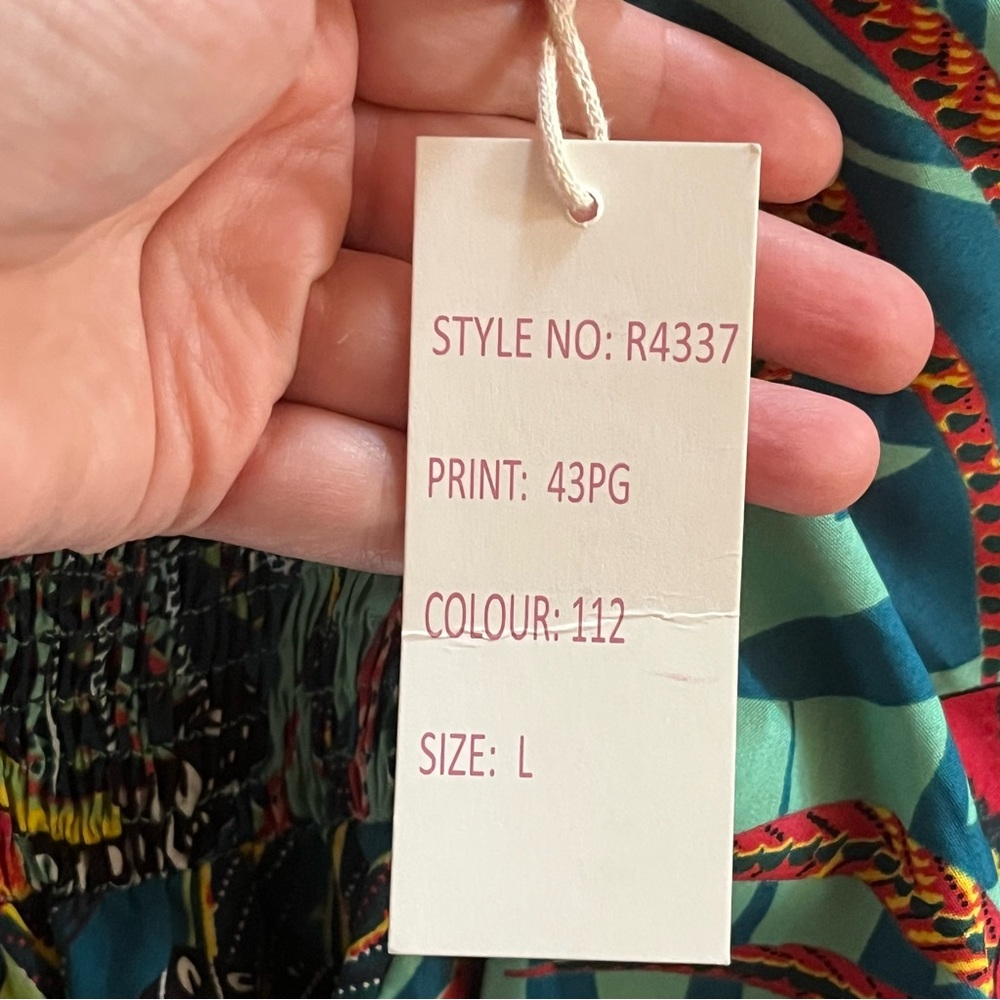 Anthropologie Boemo Aqua Multicolor Floral Maxi Dress - Picture 13 of 13